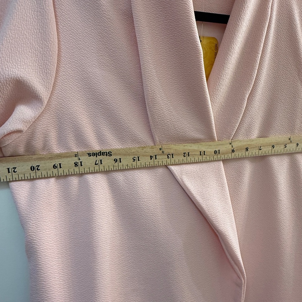 🌸 Hybrid & Co. Peach Pink Textured Blazer | Plus Size 1X | NWT - Picture 9 of 11